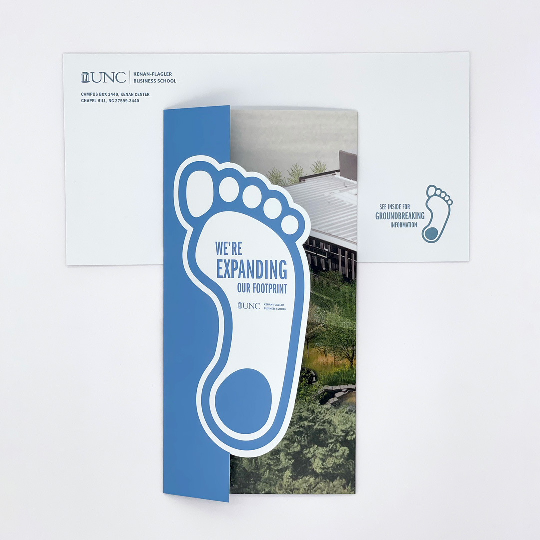 UNC Groundbreaking mailer with envelope