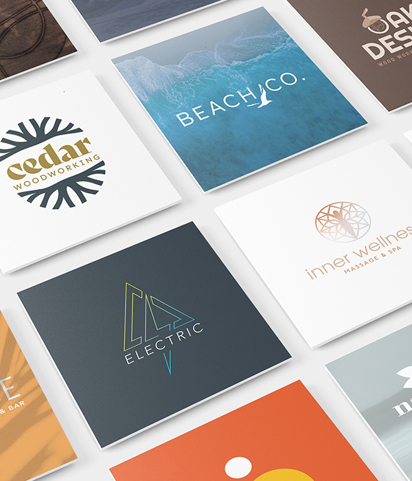 Assortment of logos we made for Creative Market