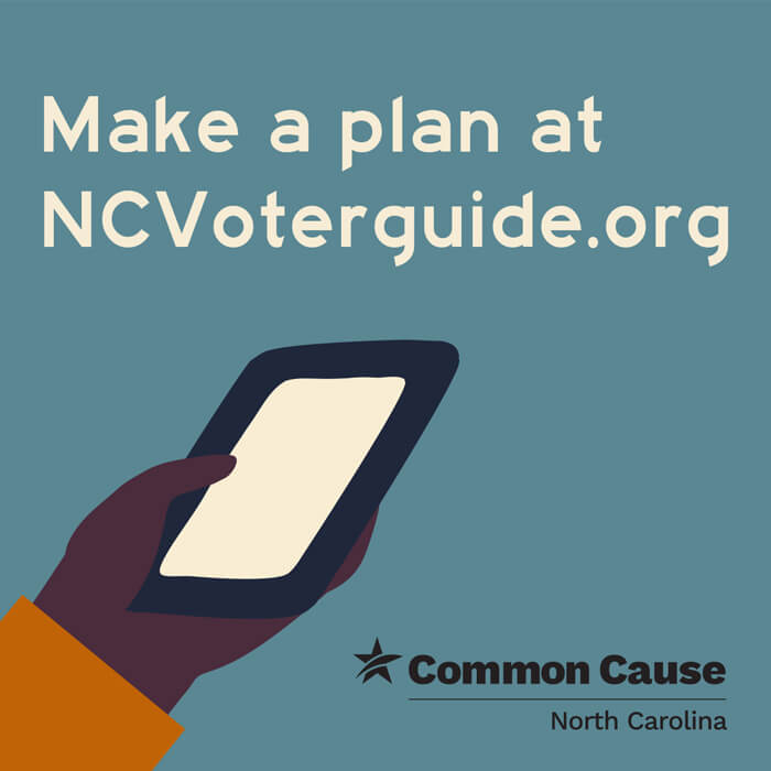 Common Cause North Carolina make a plan illustration