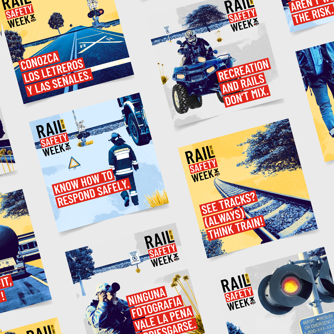 Rail Safety Week social grid