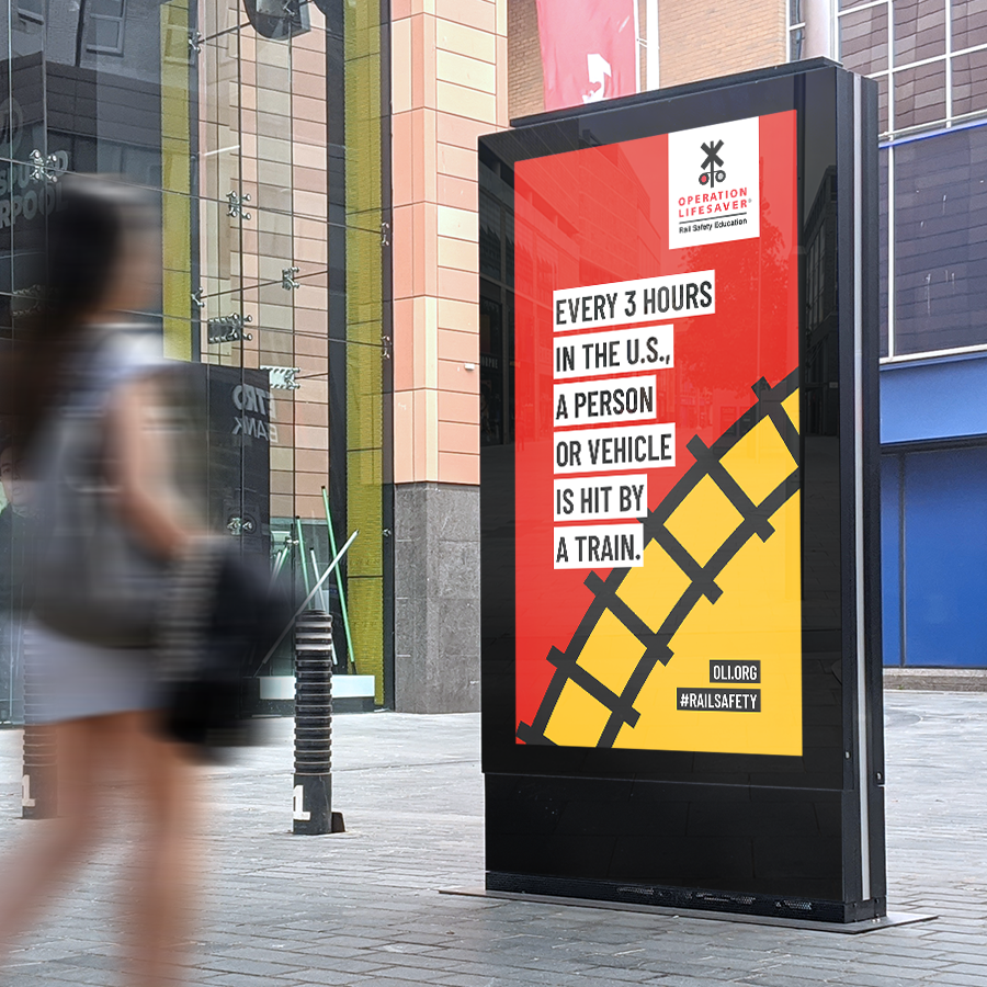 Rail Safety Week 2022 Billboard