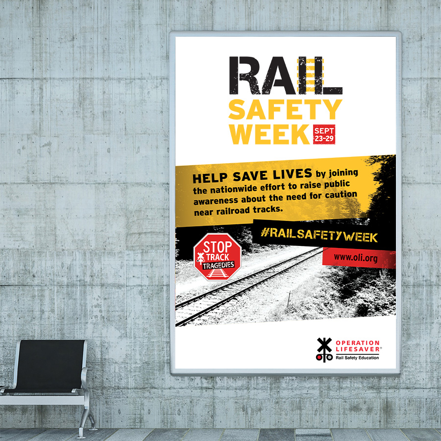 Rail Safety Week 2018 poster