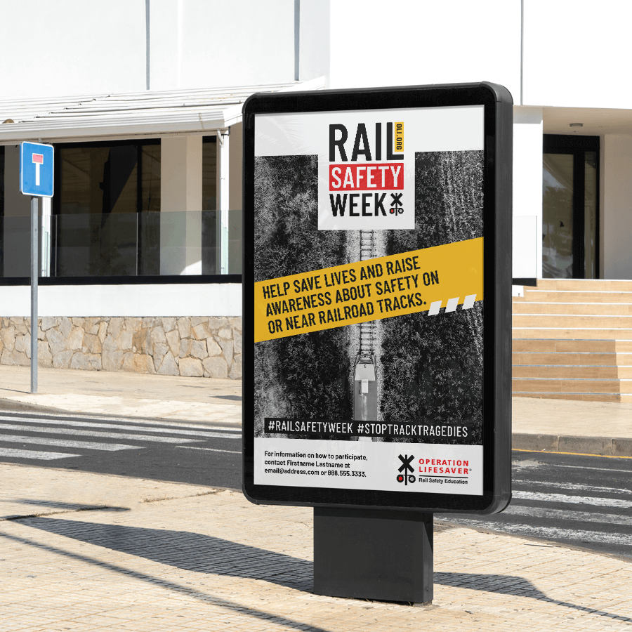 Rail Safety Week 2020 Billboard
