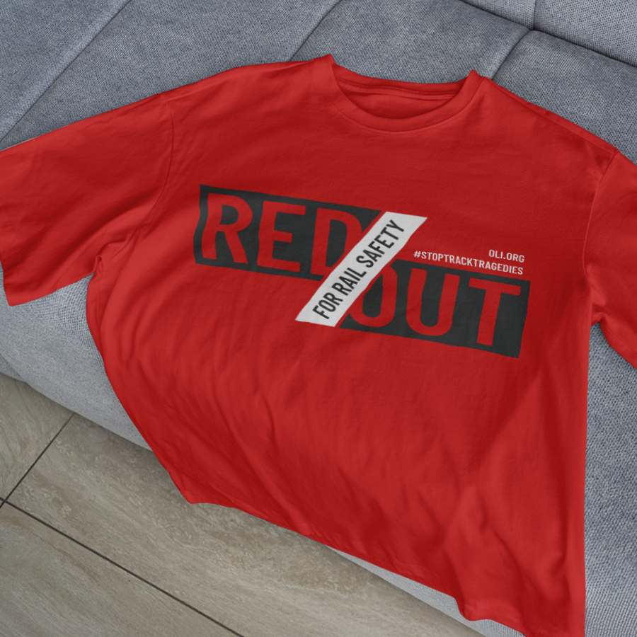 Rail Safety Week Red Out Tshirt