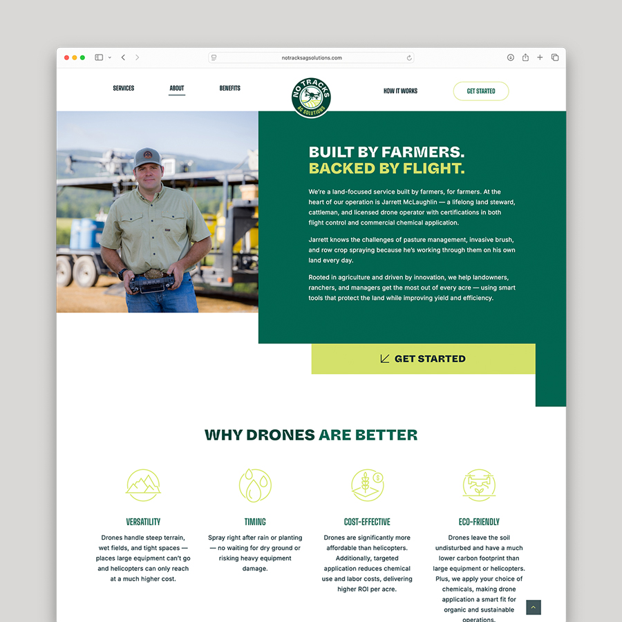 NoTracks middle of website